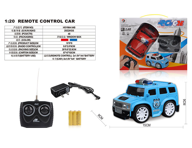 四通1：20Q版悍马警车礼品盒(包电) HSY664-34B